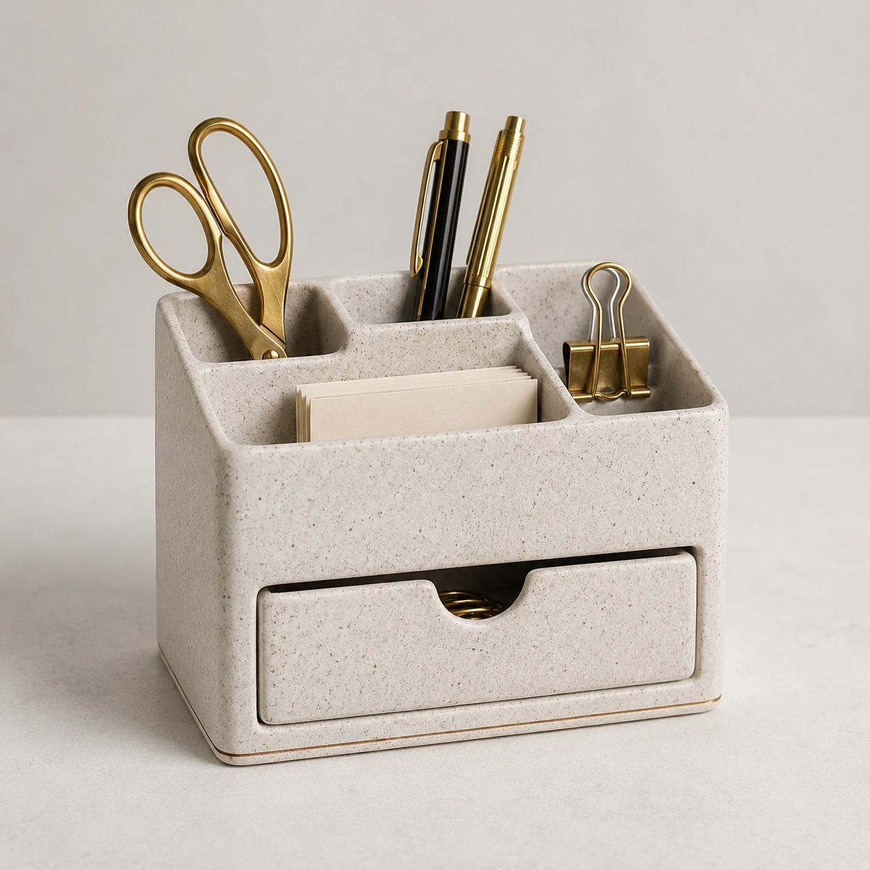 Desk and stationery